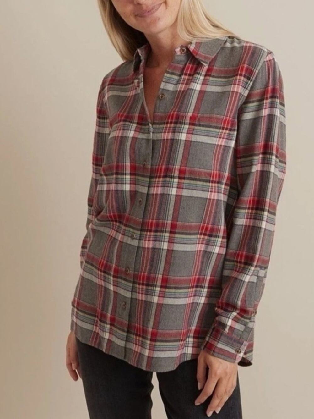 Marine Layer Size Small Cotton multicolor plaid Woman's shirt